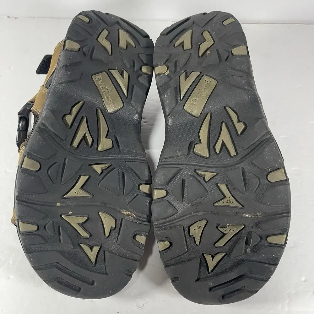 Everest Waterproof Men's Leather Sandals Cabo Brown Hiking Trail Shoes Size 9 M
